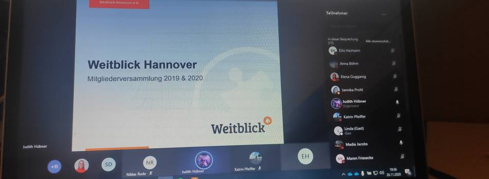 Mitgliederversammlung Hannover 2020 digital