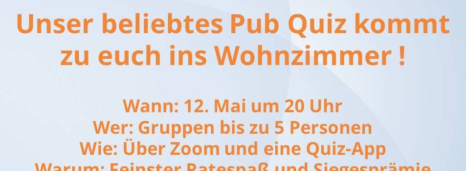 Online Pub Quiz 120520